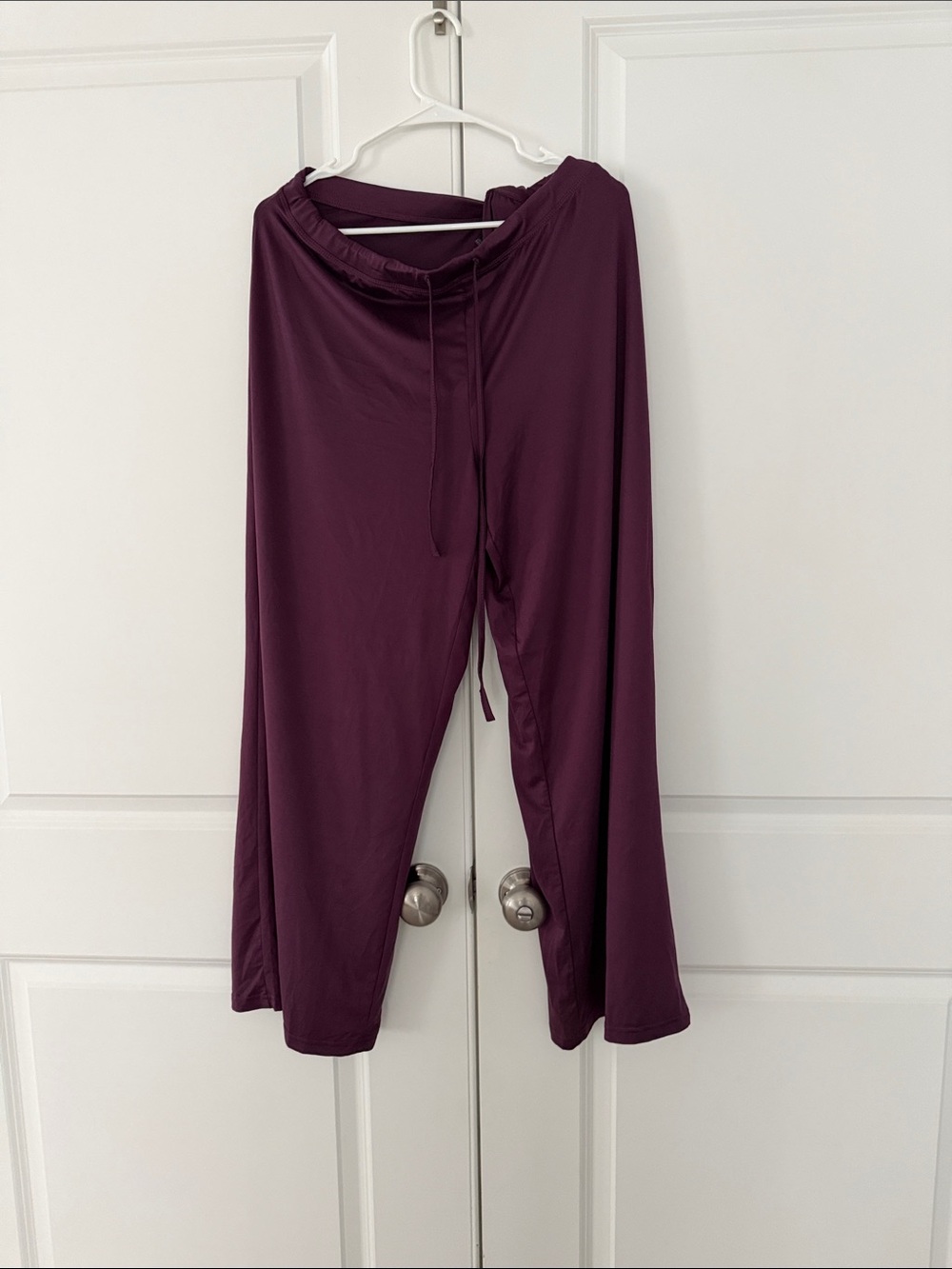 32 Degrees Women's Wide-Leg Lounge Pants in Deep Plum